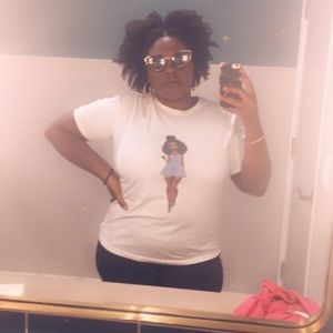 Melanin printed T-shirt